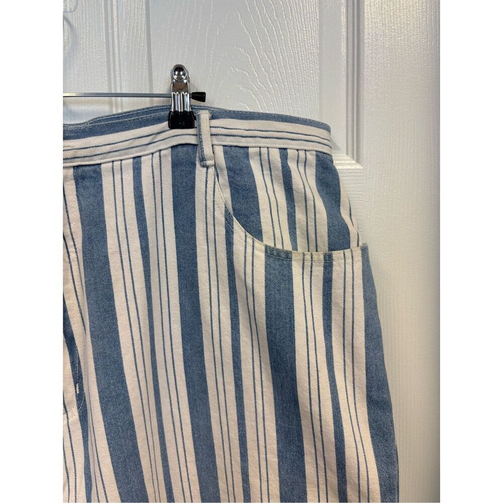 Vintage Striped Denim Shorts by Stefano - Picture 4 of 11